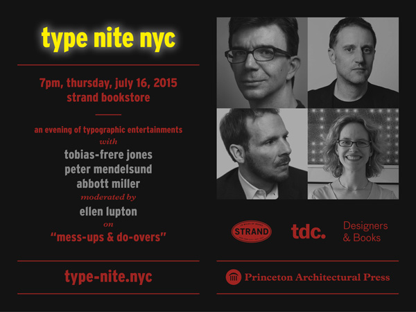 Type Nite, a typographic evening in NYC