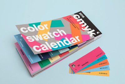 CMYK Color Swatch Calendar 2016