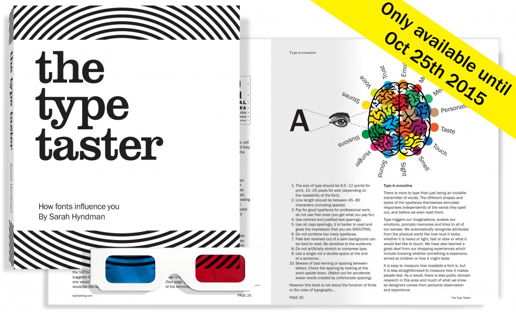 The Type Taster: How fonts influence you by Sarah Hyndman