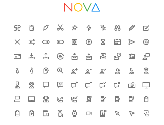 350 Free Icons in Google Material Style