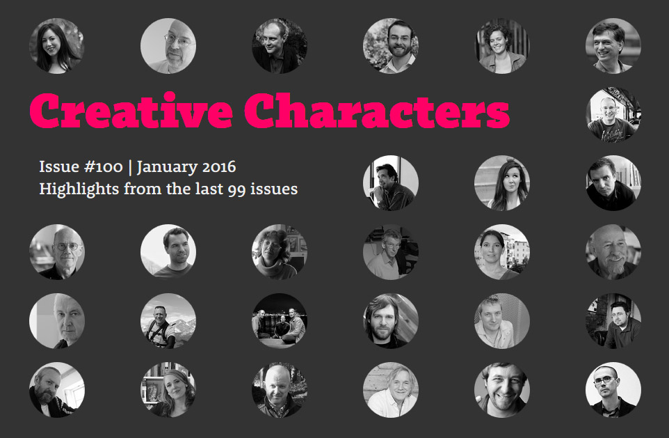 Creative Characters – Highlights from the last 99 issues