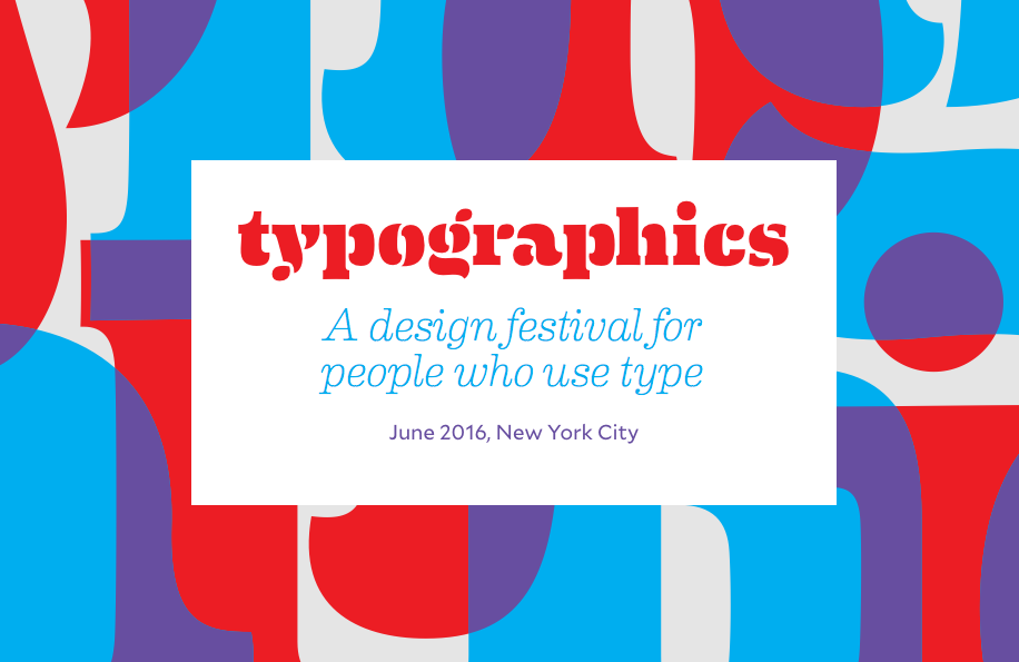 Typographics festival starts on 13 June 2016 in NYC