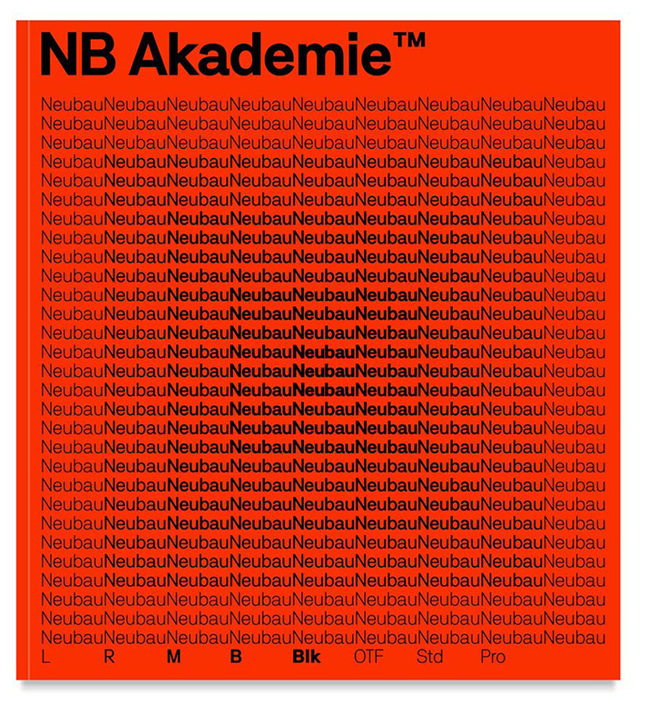 NB Akademie, a new font family by Neubau