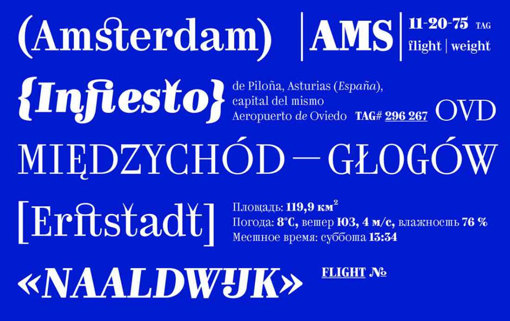 Kazimir font is inspired by type errors in early Russian printing